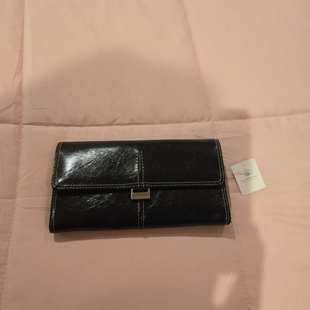 Liz Claiborne Black Leather Wallet